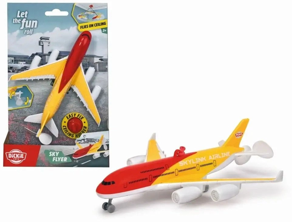 Sky flyer yellow/red 18 cm  battery