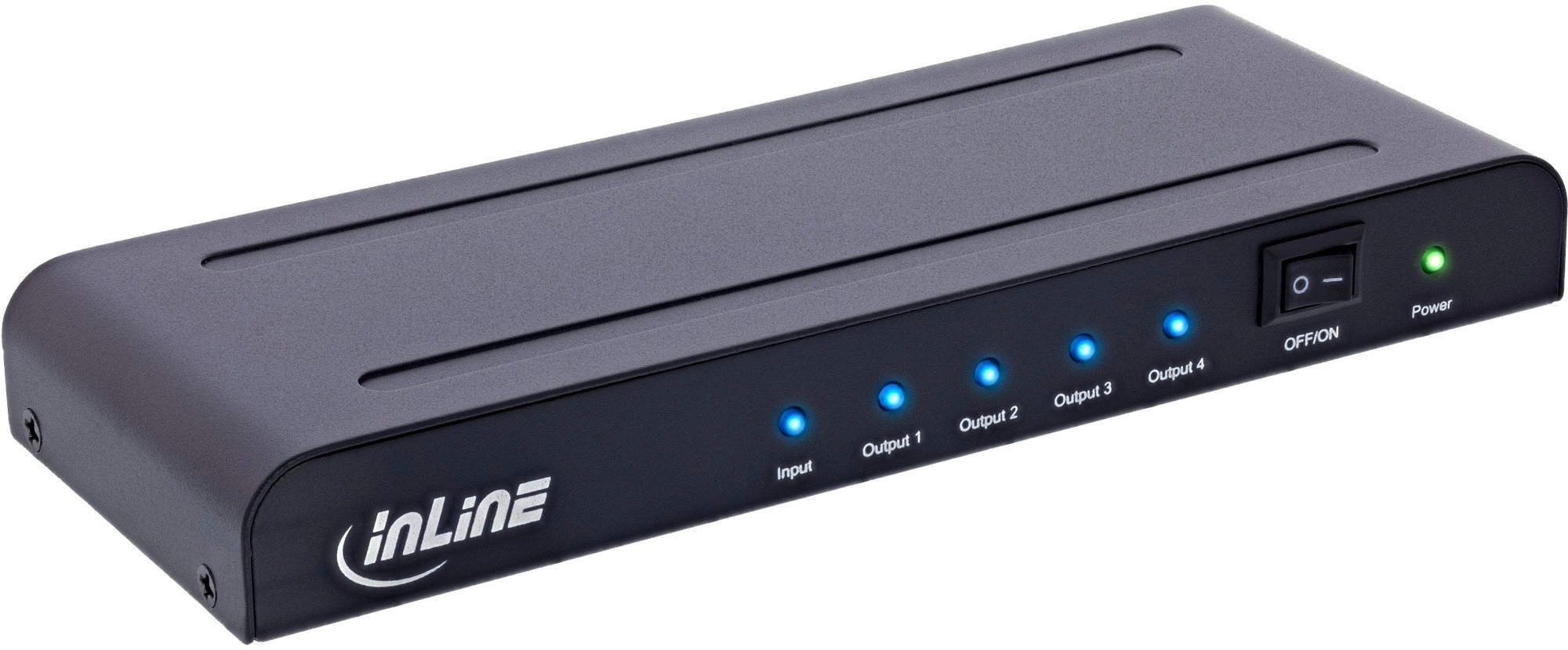 InLine HDMI splitter/distributor - 4-way -