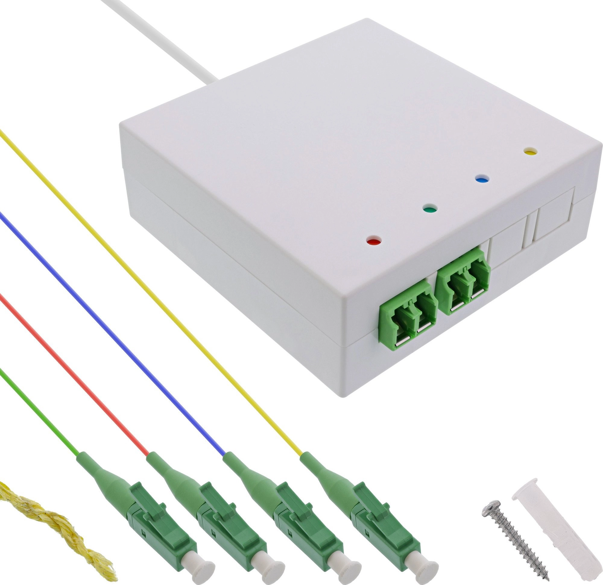 InLine FTTH Verlängerungsbox vorkonfektioniert 4x LC/APC