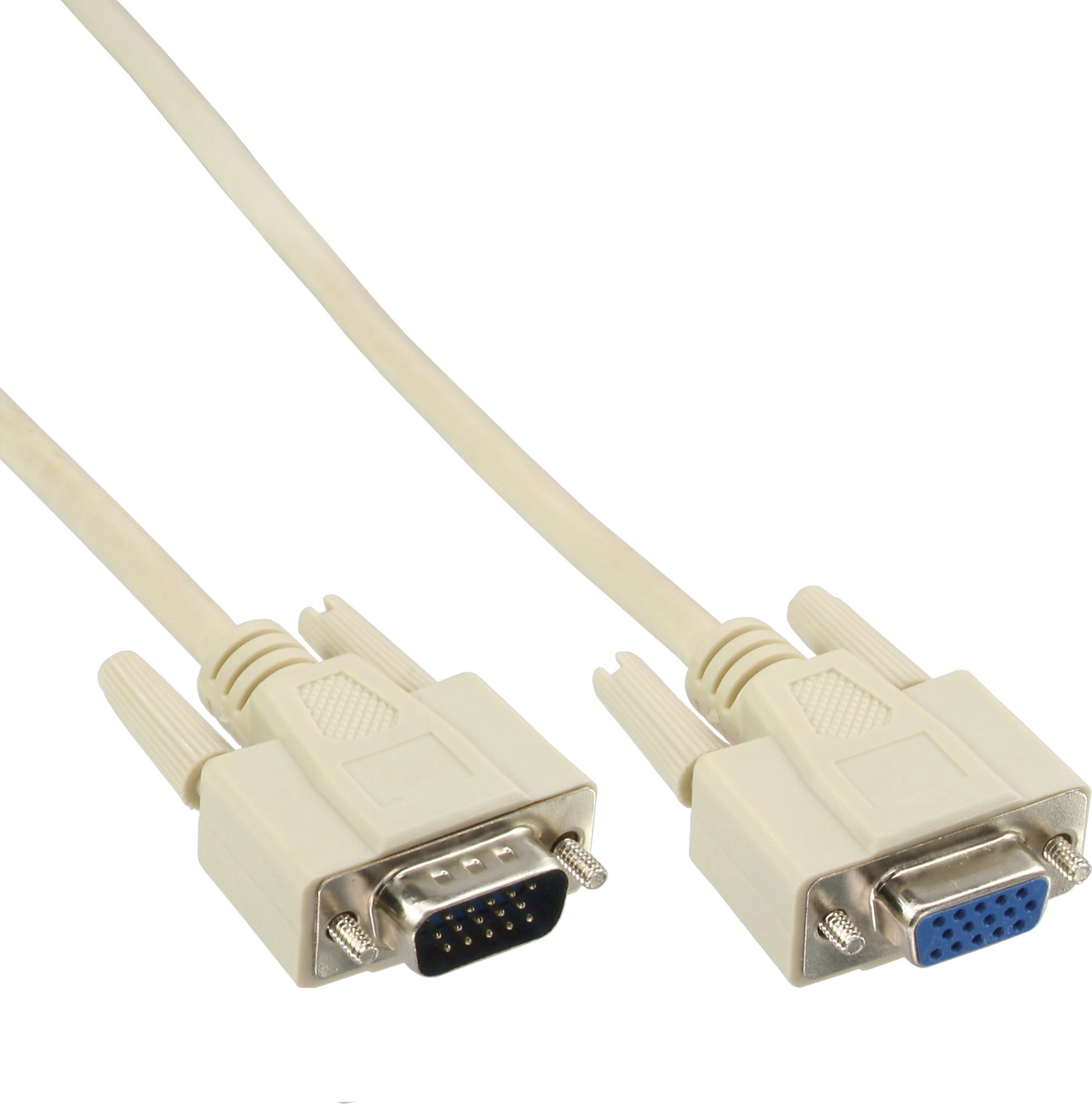 InLine VGA extension - 15-pin HD