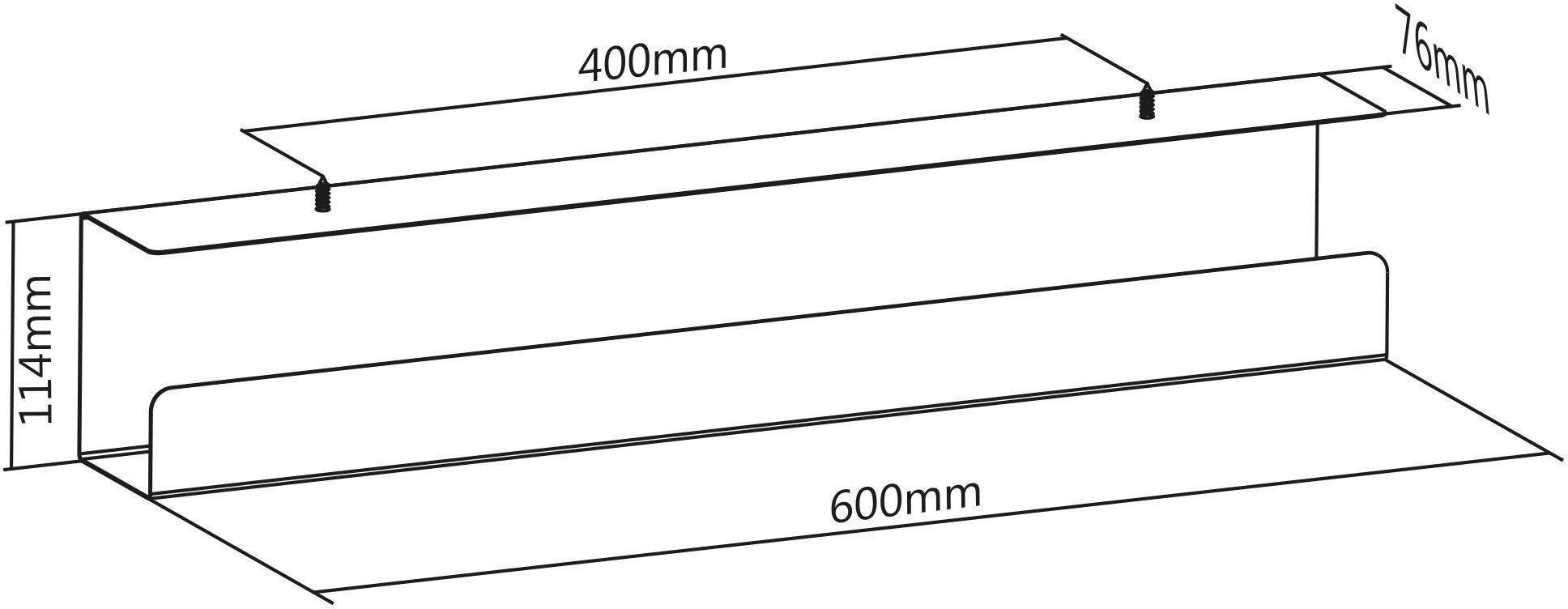 InLine cable routing system - under-table