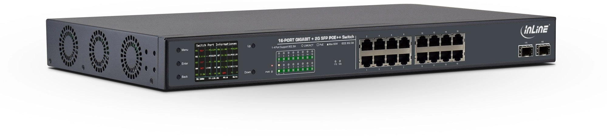 Switch InLine InLine® PoE++ Gigabit Network