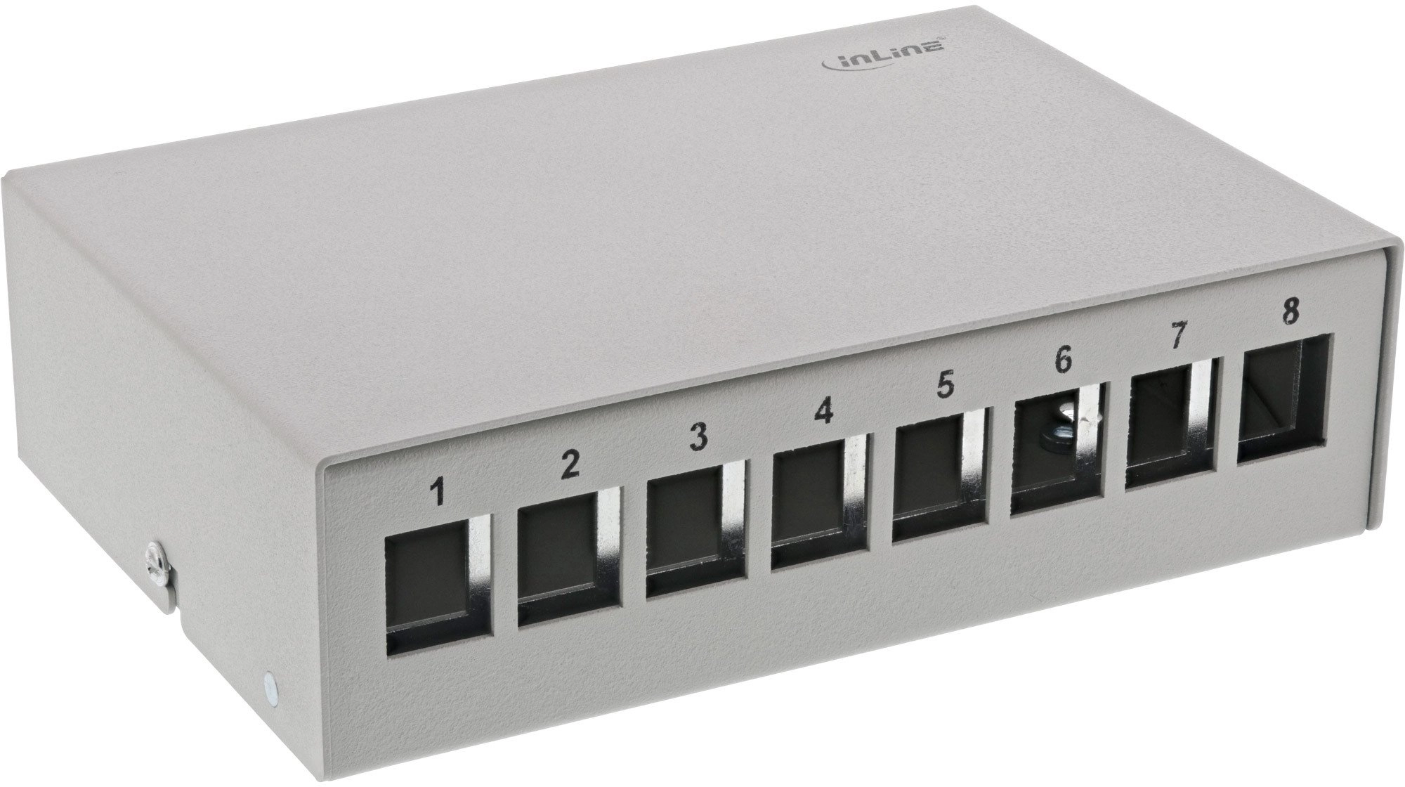 InLine patch panel socket surface-mounted for