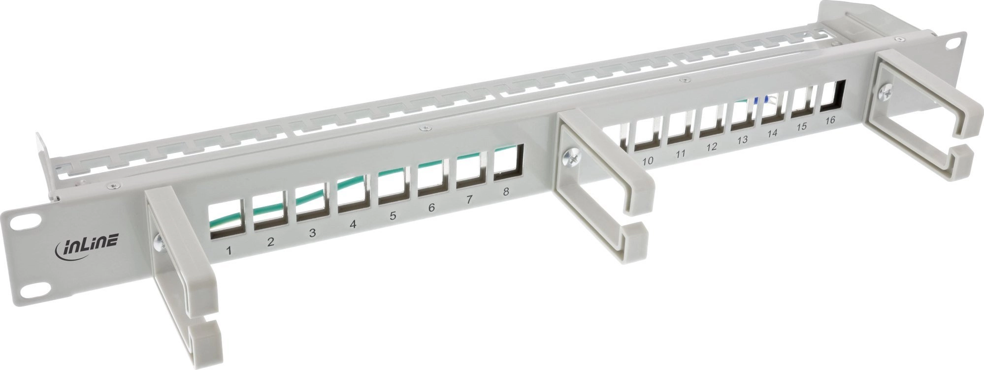 InLine patch panel 16-fold - Keystone