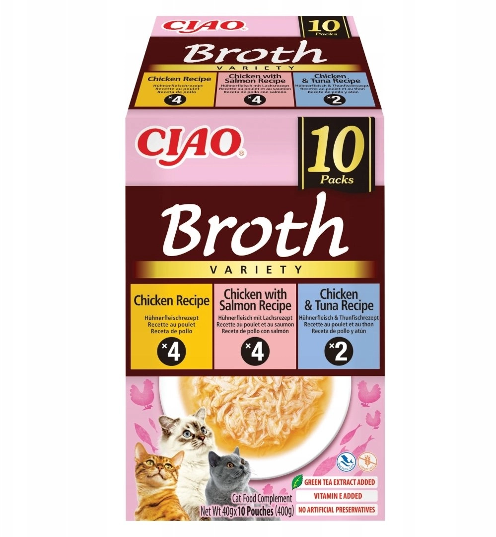 INABA Ciao Broth with chicken  salmon