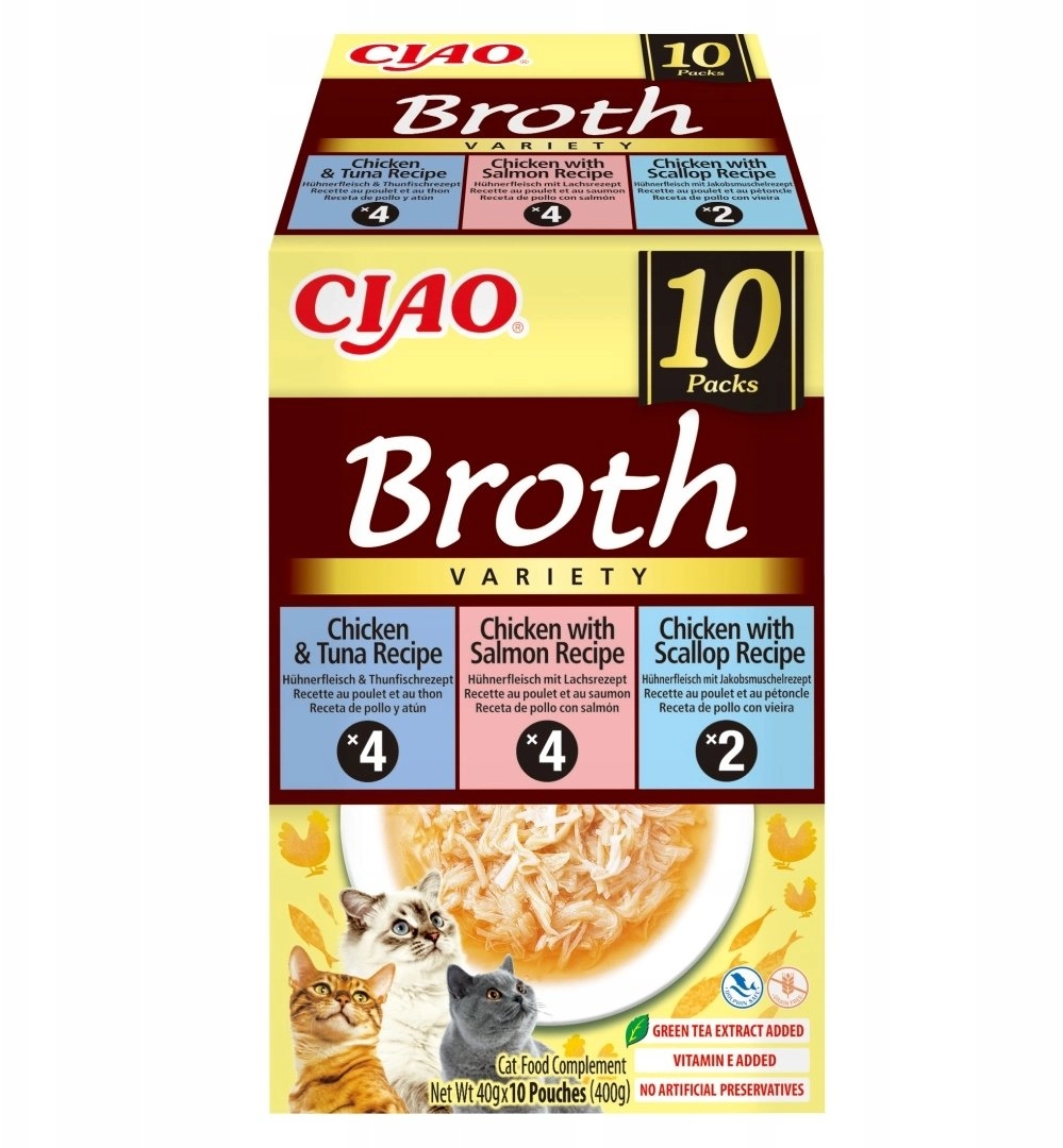 INABA Ciao Broth with chicken  salmon