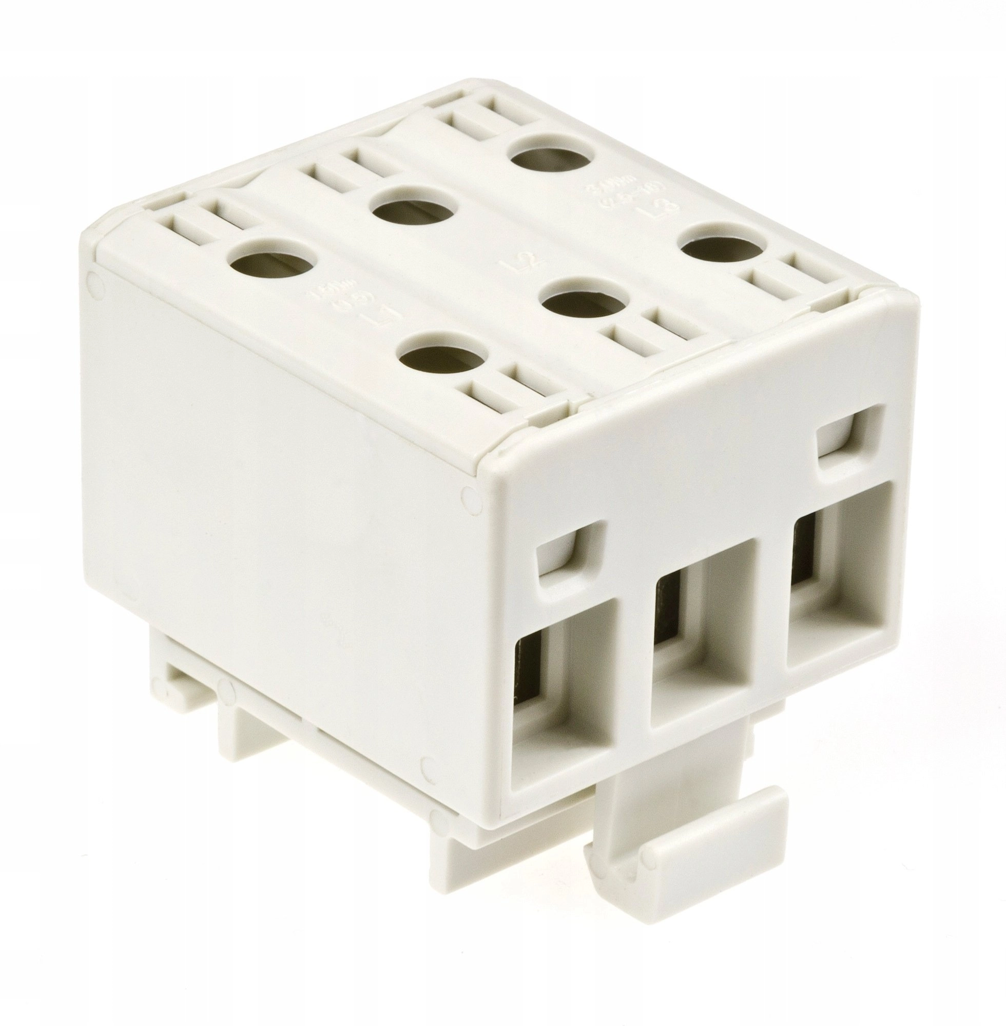 3-pole Zgx rail connector 3x16mm2 gray