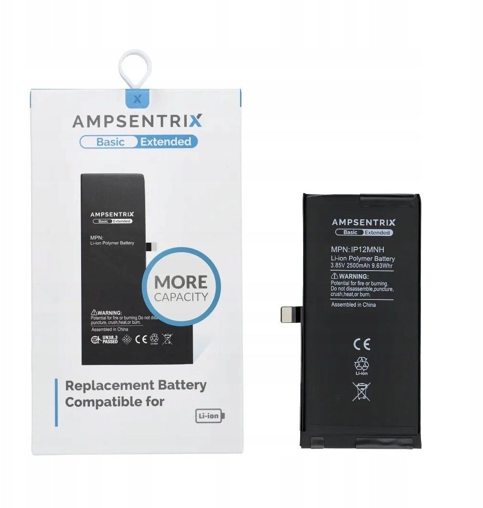 AmpSentrix Basic battery for iPhone 12