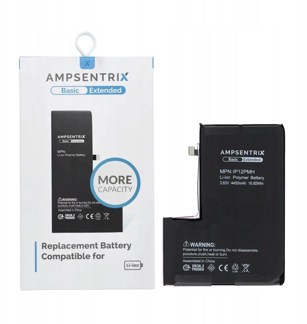 AmpSentrix Basic battery for iPhone 12