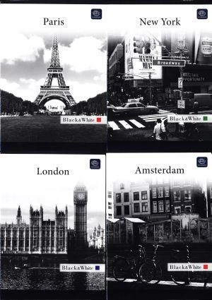 Interprint Notebook A5/60 squared sheets BlackWhite