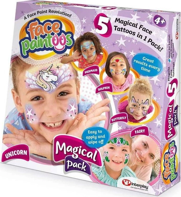 IM FACE PAINTOOS SET. UNICORN TATTOOS