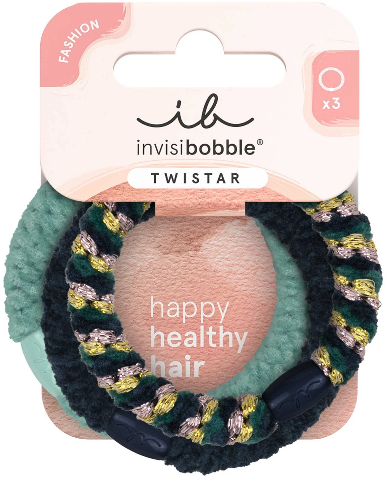 INVISIBOBBLE_Twistar braided hair bands Blue Balance