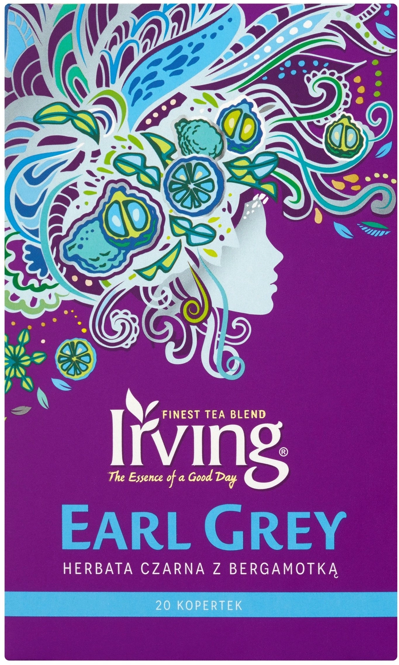 Irving Earl Gray black tea envelopes