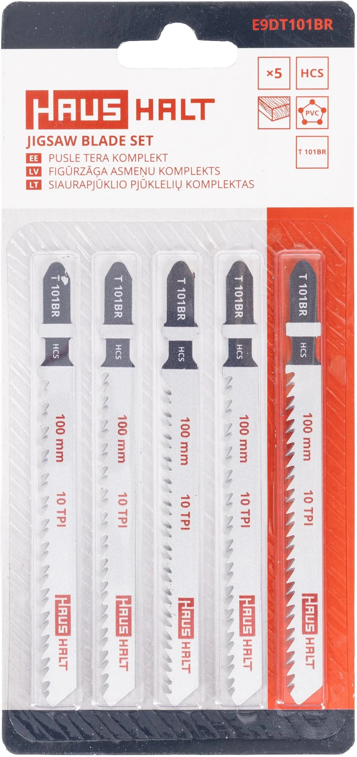 JIGSAW BLADE SET HAUSHALT T101BR 5PCS