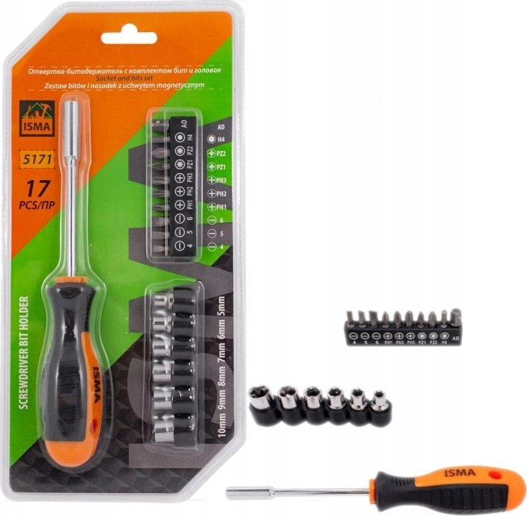 Isma Universal screwdriver bits set 17