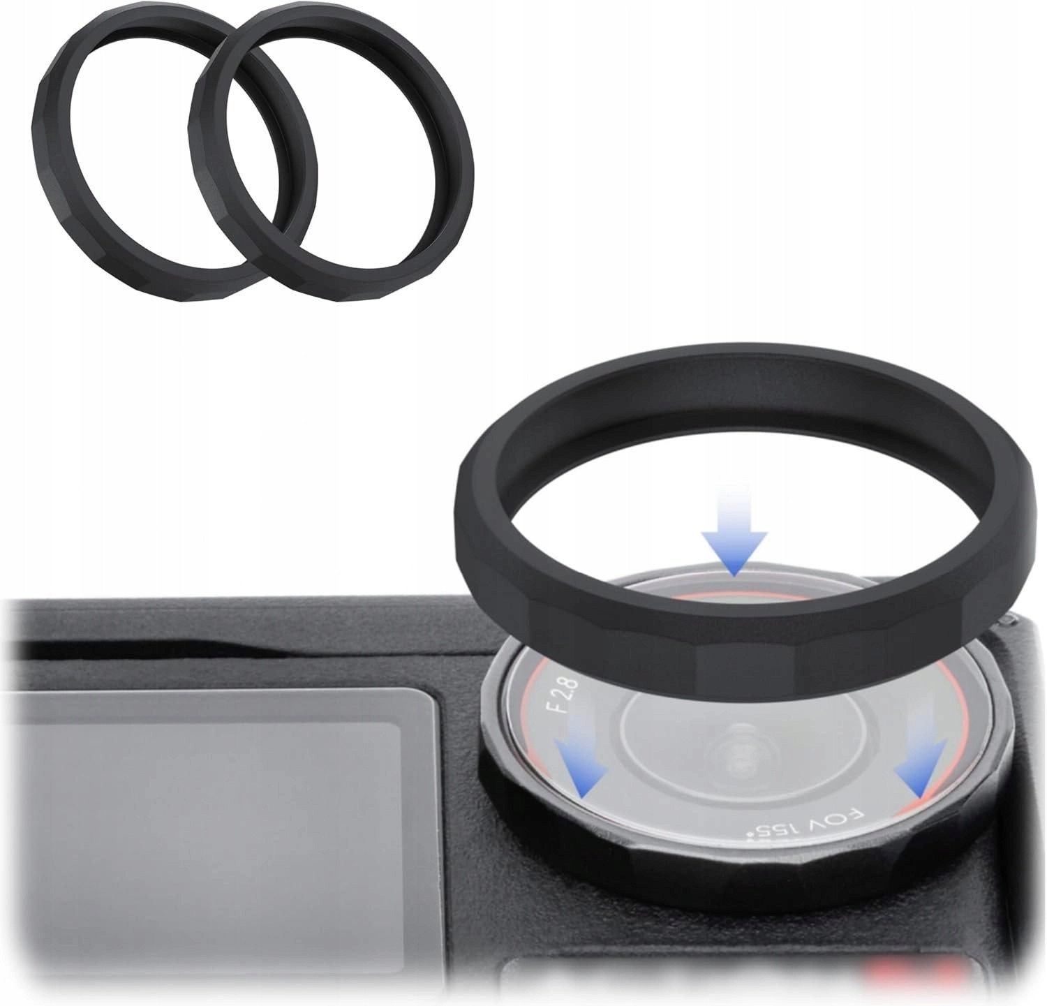 2x Silicone Lens Protection Ring For