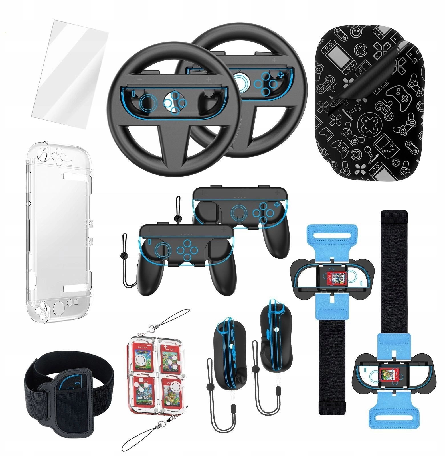 14in1 Set Accessories Holders Case Charger