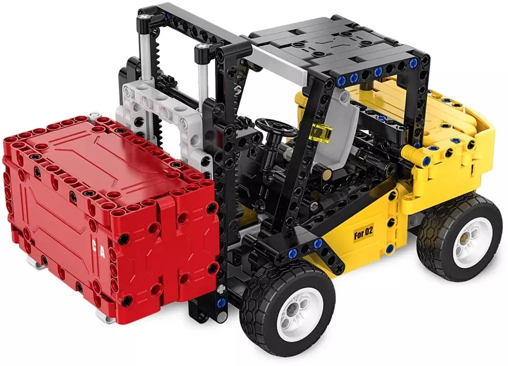 Jamara CaDA forklift Bricks yellow 8+
