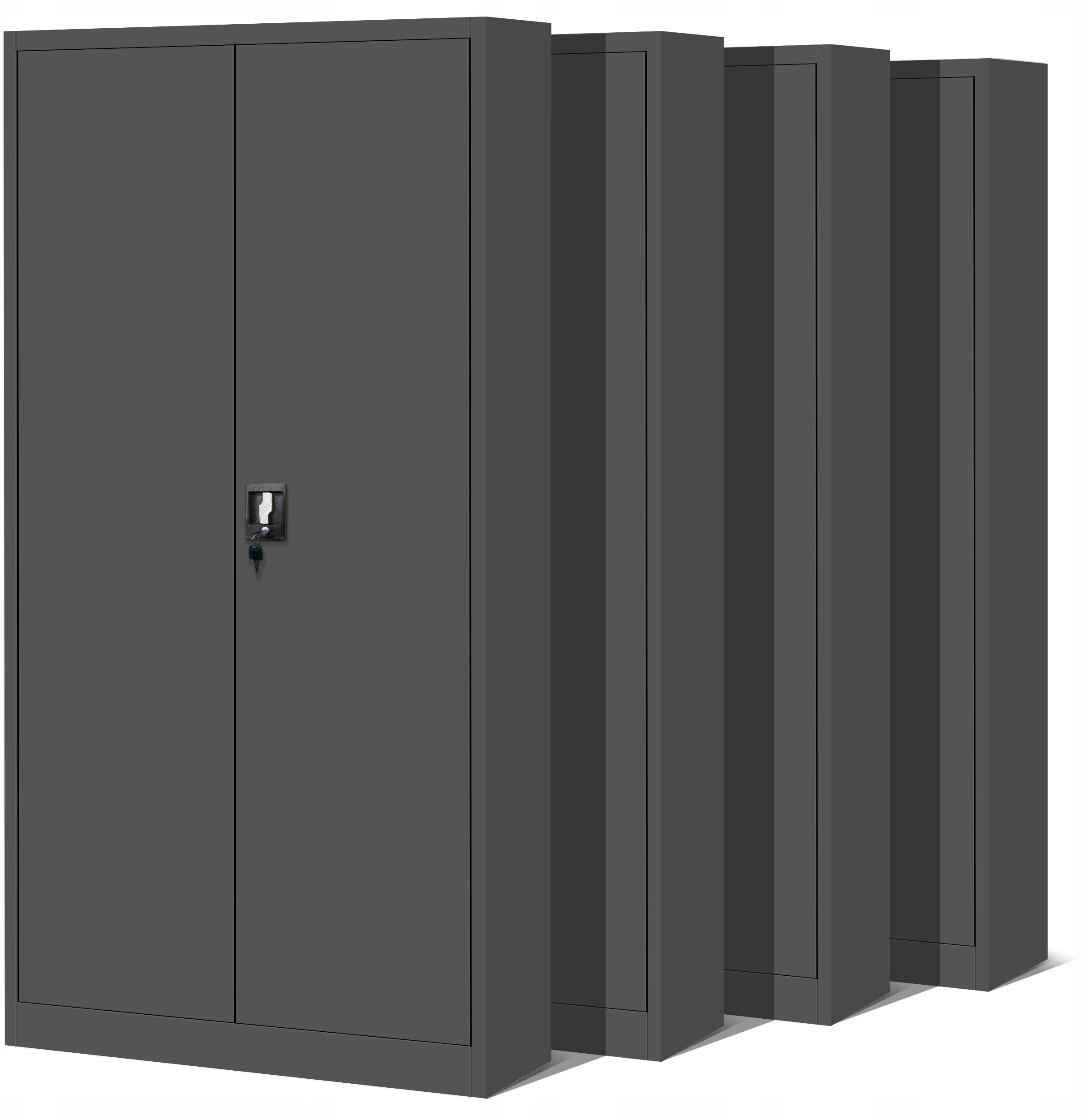 Set of 4x office metal file