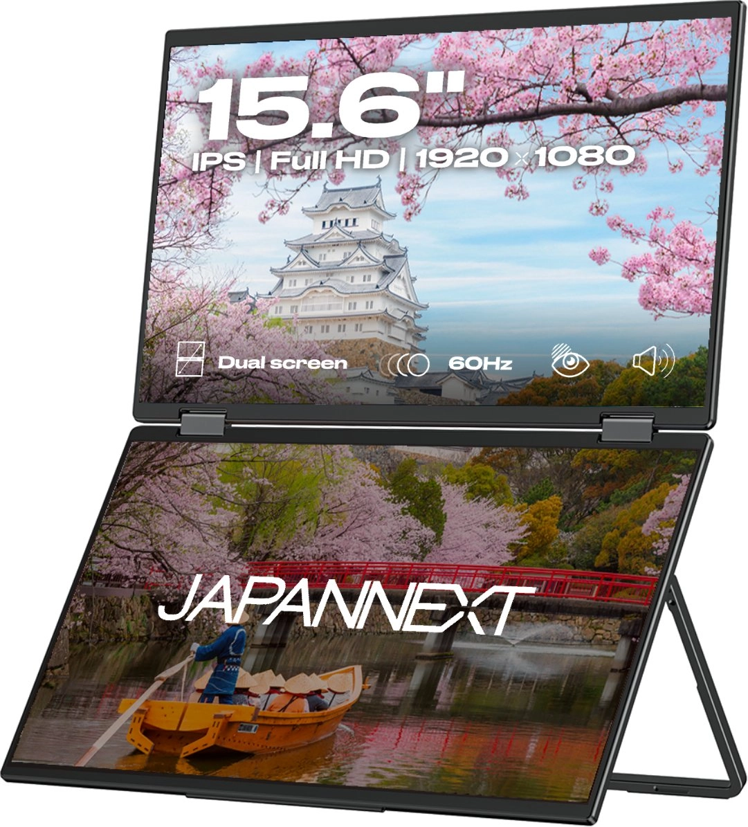JapanNext FHD Doppelmonitor 39 62cm (15