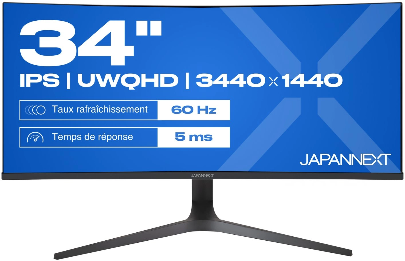Curved Monitor JAPANNEXT 34-inch 560171 JN-IPS340UWQHD60C-C65W-HS-W