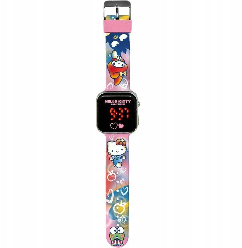 Zegarek led z kalendarzem hello kitty