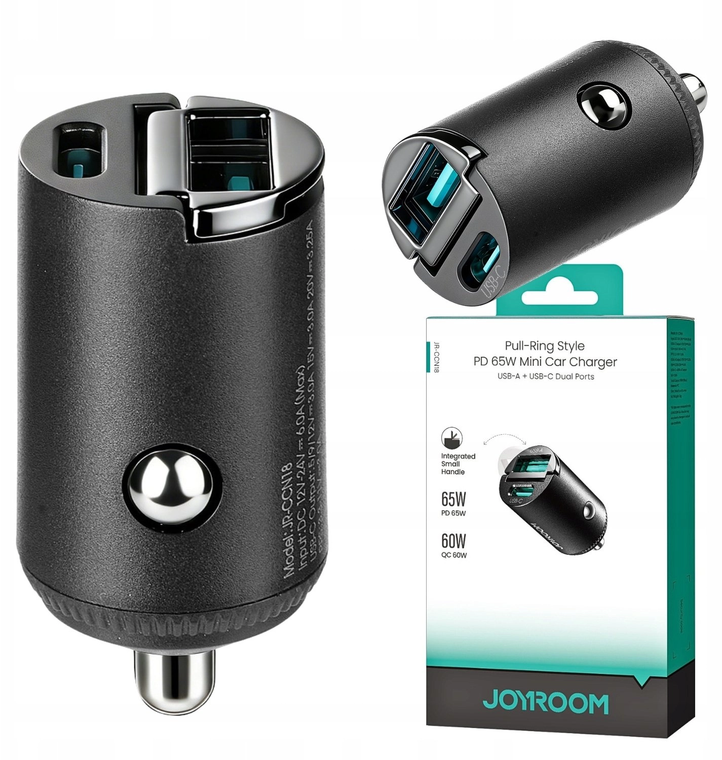 Joyroom JR-CCN18 65W A+C Pull-Ring Style