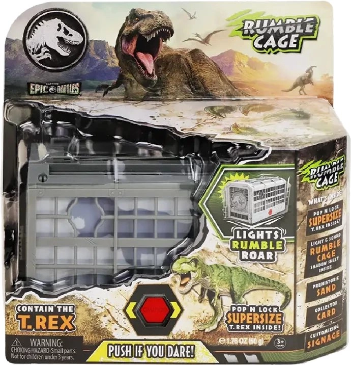 Jurassic Rebirth Battles Rumble Cage 0840148212930