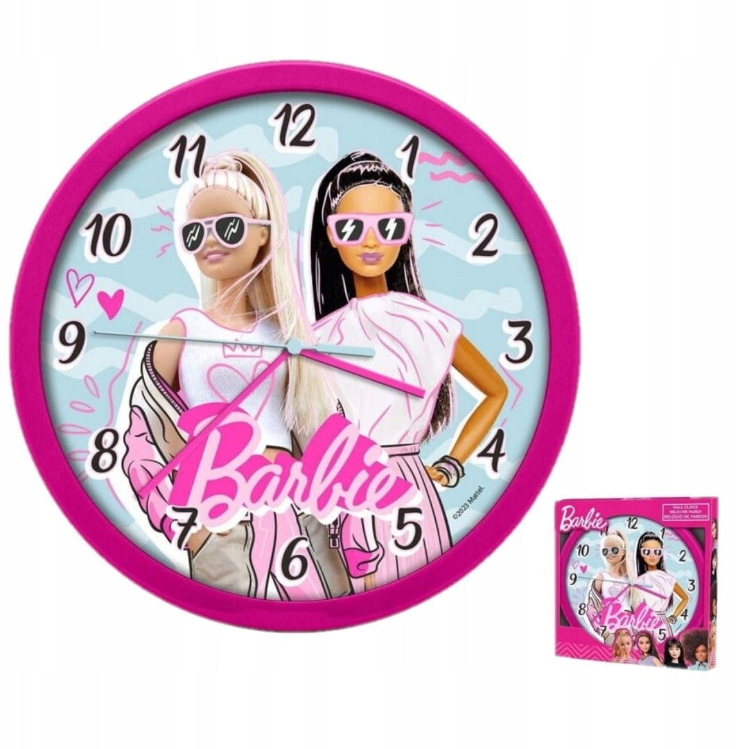 Wall clock 25cm Barbie BB00014 Kids
