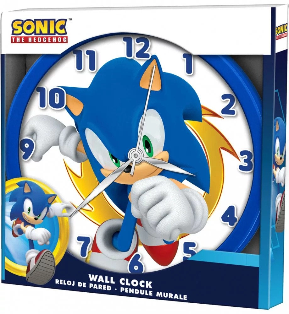 Wall clock 25cm Sonic SNC3002 Kids