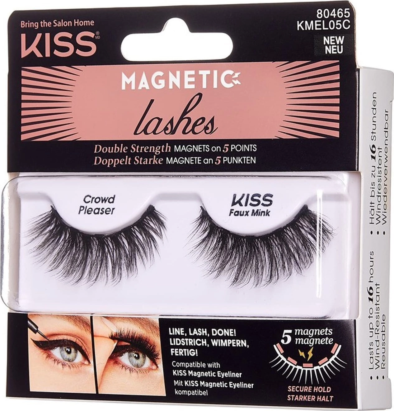 KISS Rzęsy magnetyczne na eyeliner Crowd