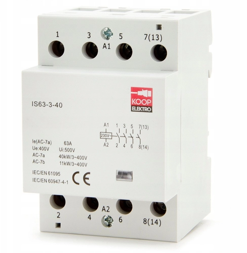 Modular contactor 63-40 63A 4NO 230V