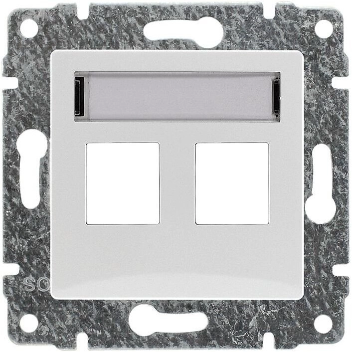 VENA Cover for 2x Keystone sockets