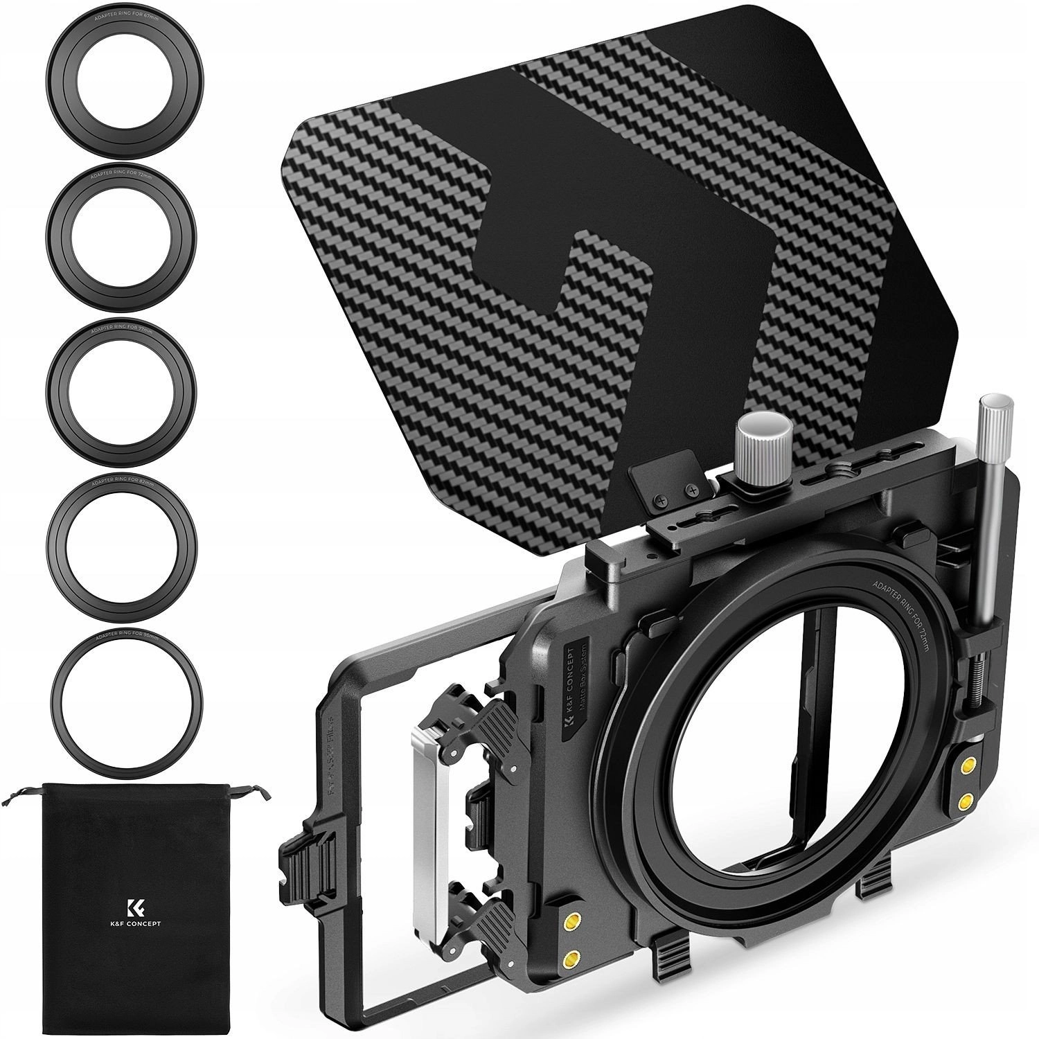 Matte Box Osłona Przeciwsłoneczna Obiektywu 67-95mm