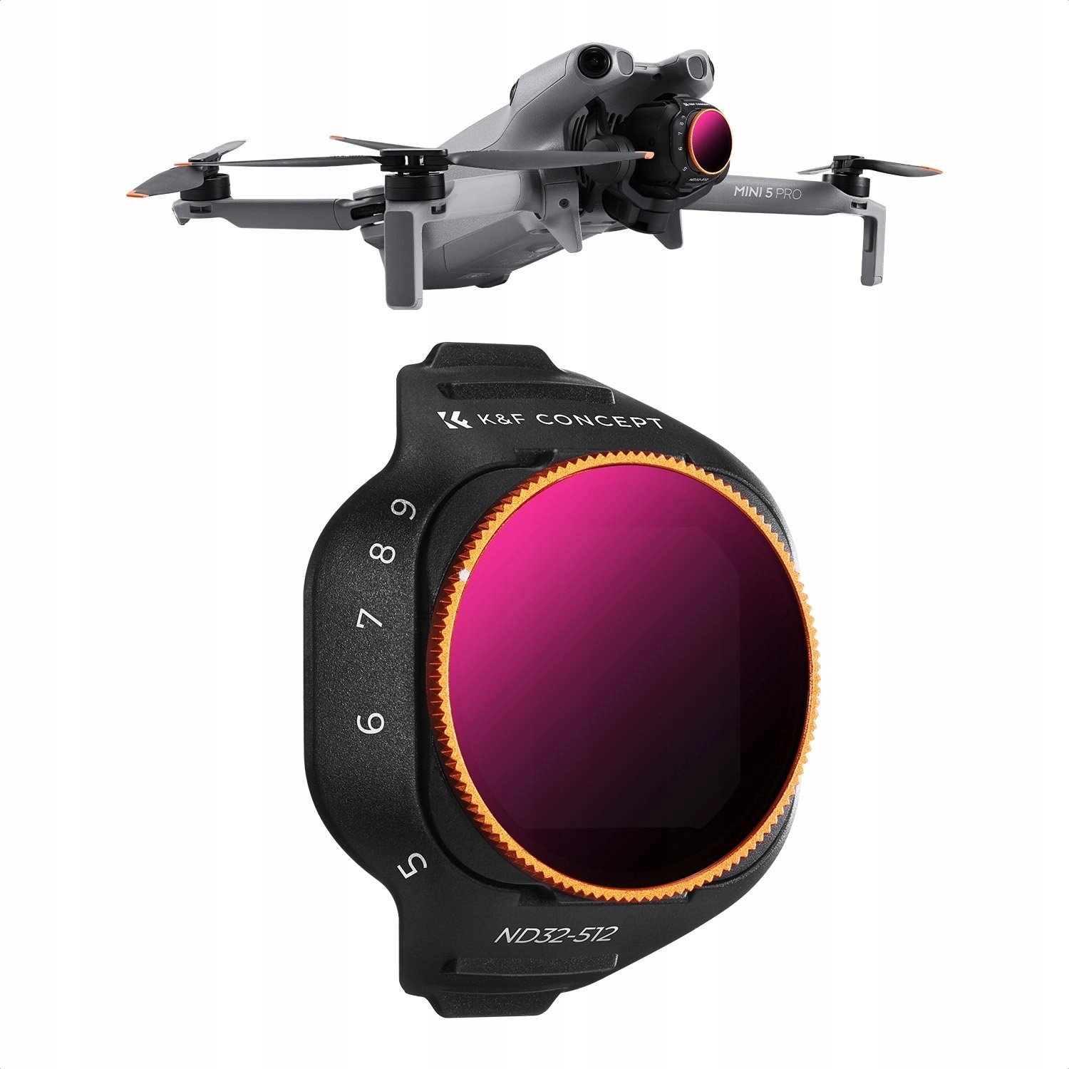 Adjustable Nd Filter Gray Nd32–nd512 For