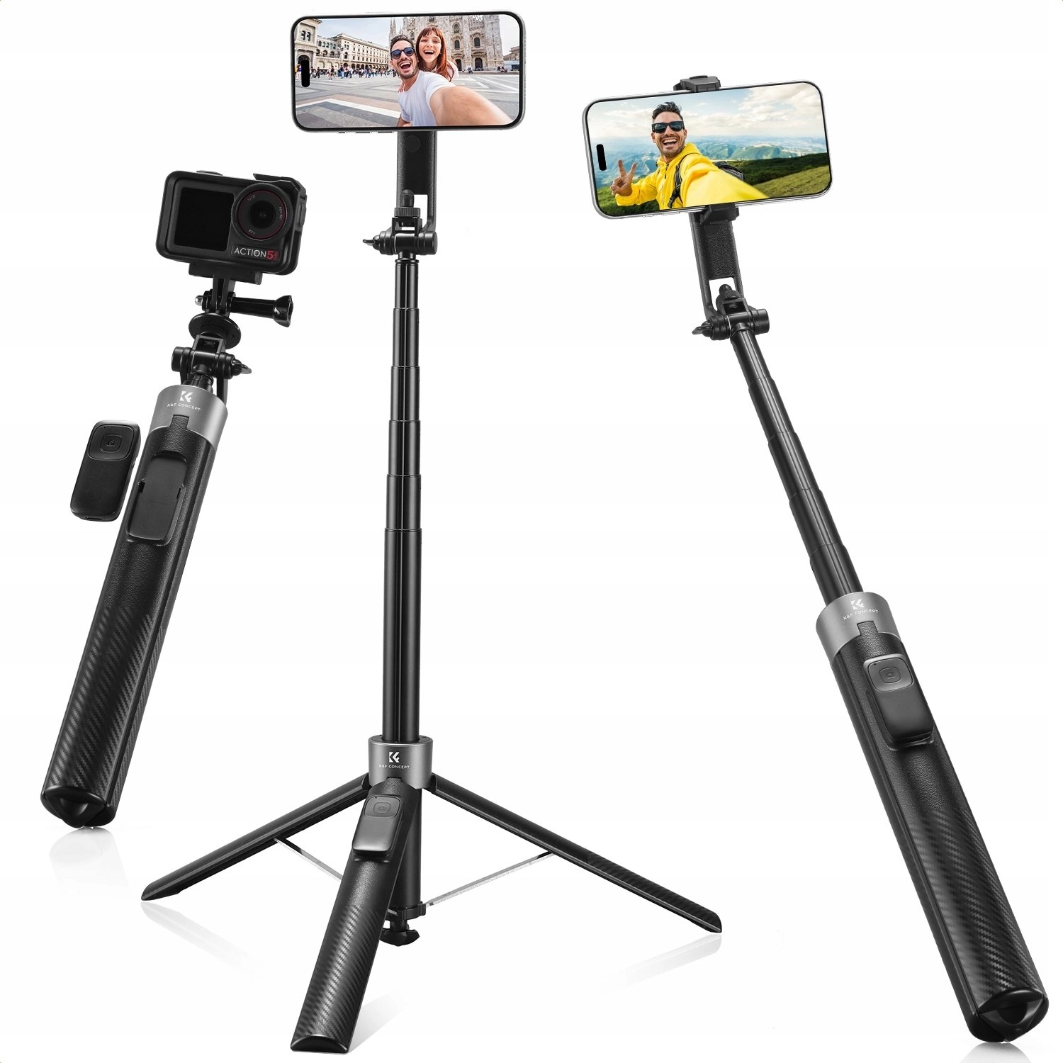 Selfie Stick Tripod 180 Cm For