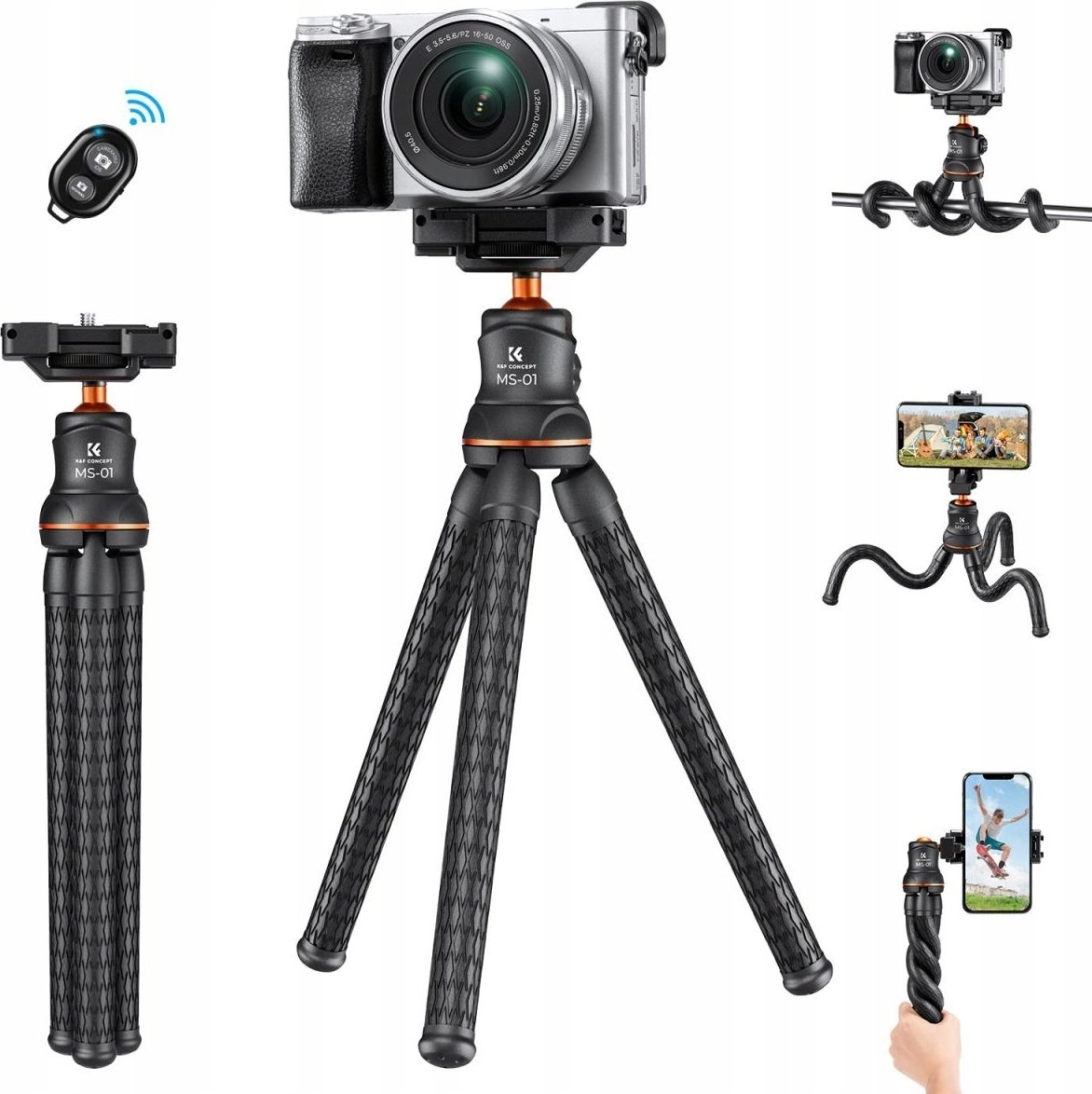 Kf Tripod Flexible Tripod 3d Head