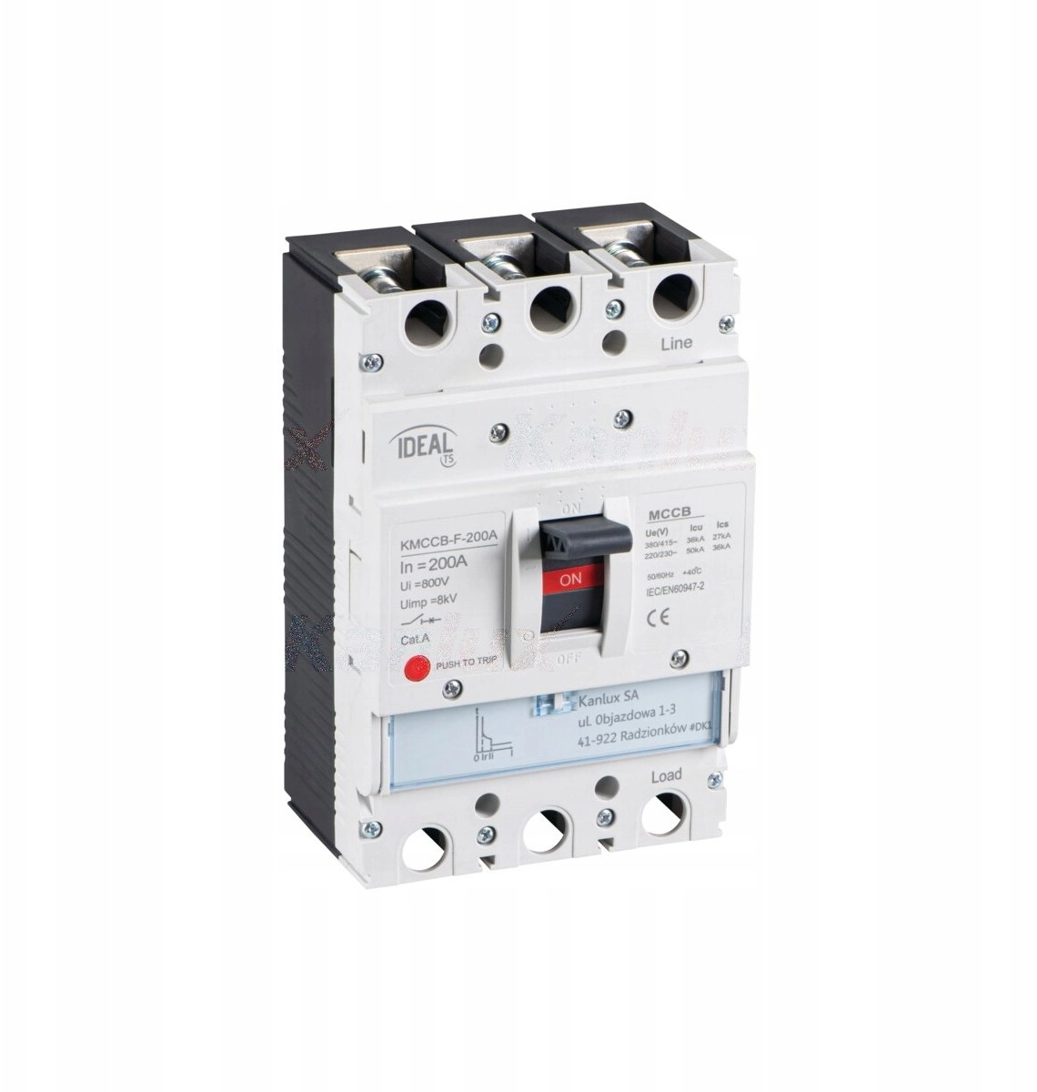 MCCB MCCB-F-200A fixed setting 3 poles