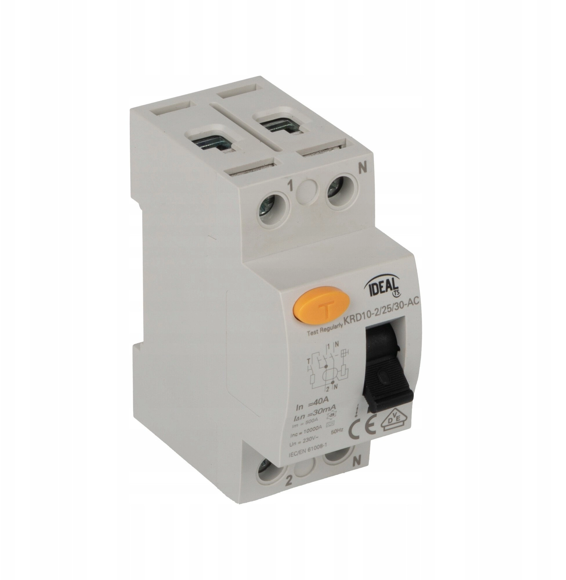 1-phase residual current circuit breaker. Kanlux