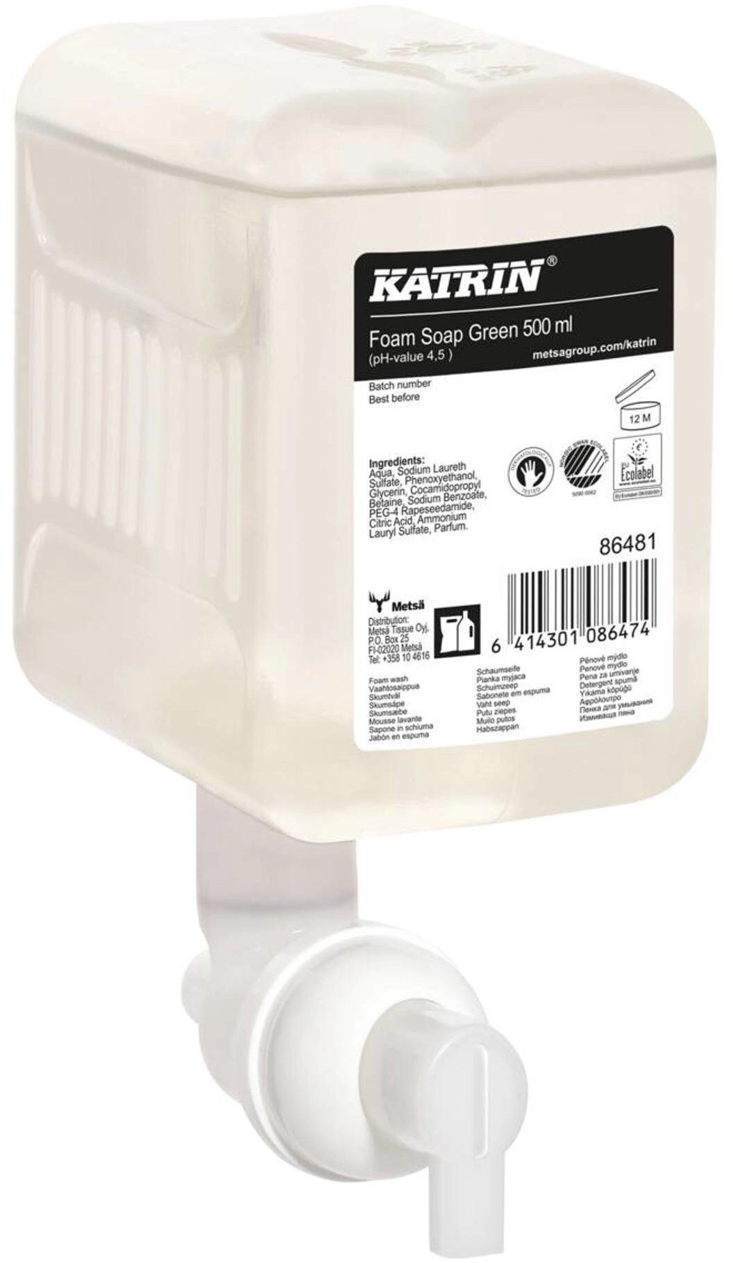 Katrin Foam Soap Green Hand washing