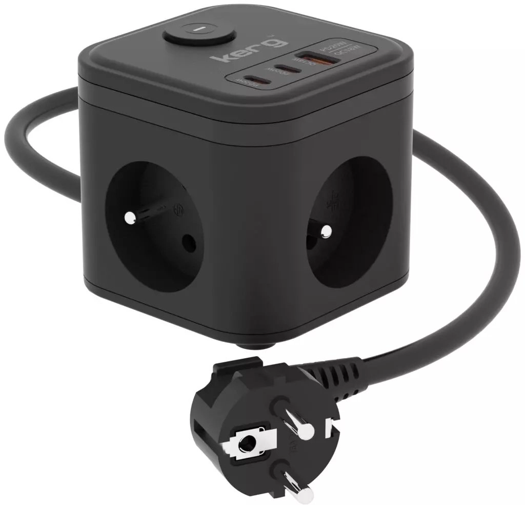 KERG SMART – 3-SOCKET POWER STRIP