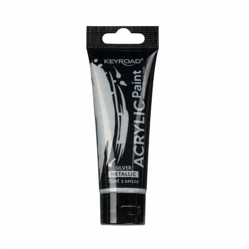 Farba akrylowa KEYROAD metaliczna 75ml tubka