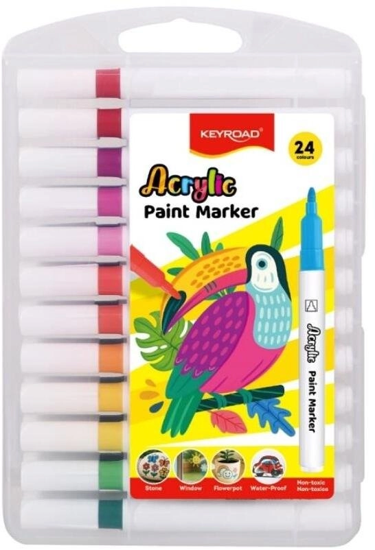 Keyroad Markery akrylowe KEYROAD 24 szt