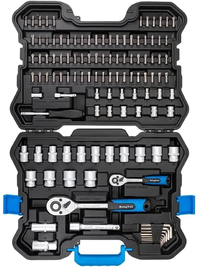 Tool set 115 pieces. 1/4``  1/2``