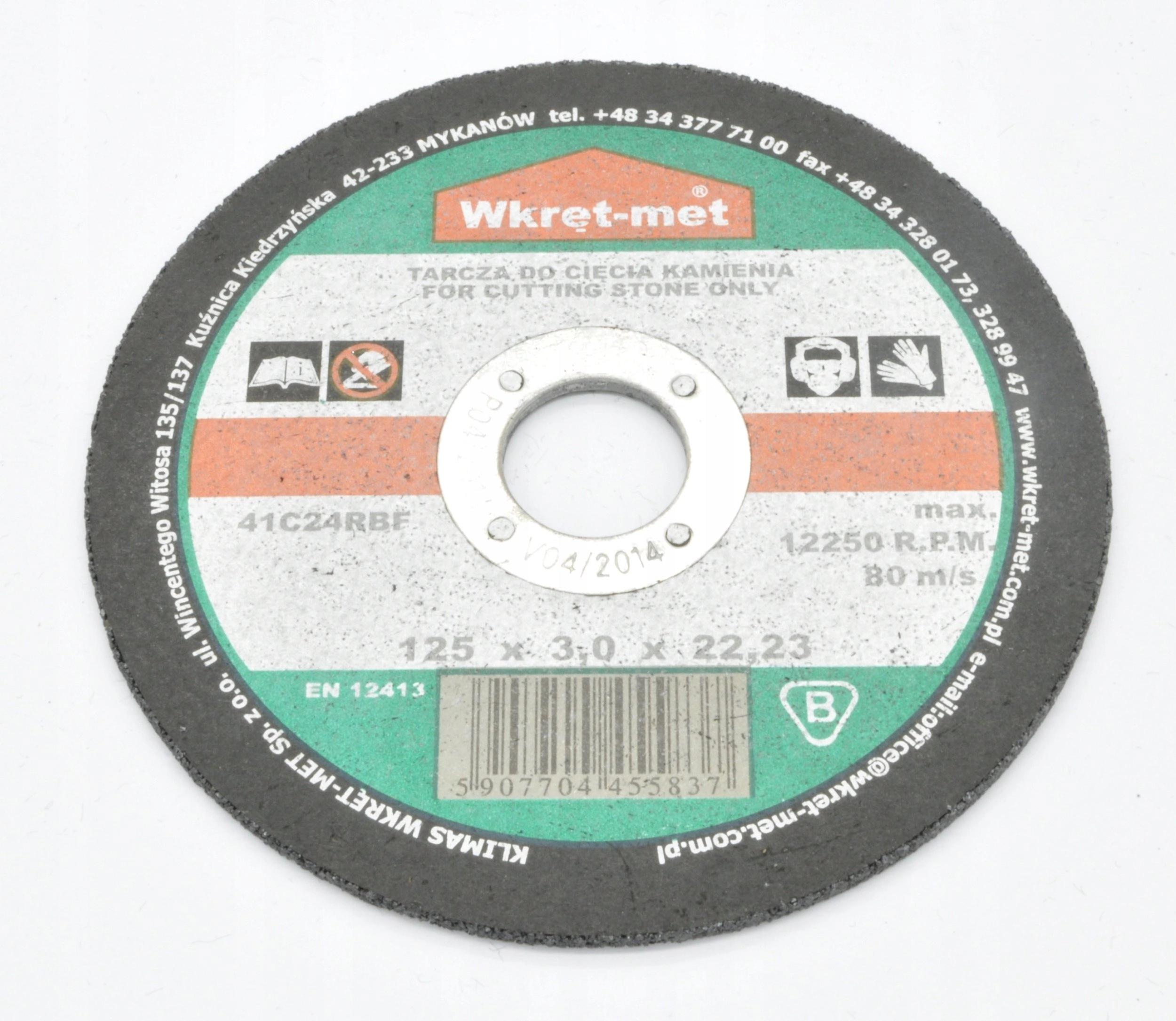 CORUNDUM DISC FOR CUTTING STONE TCK-12530