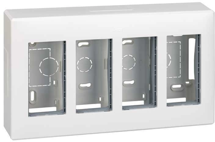 Simon Connect Surface-mounted housing S500 4-module
