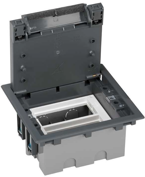 Kontakt-Simon 2-module floor box 4x K45
