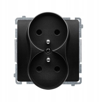 Simon Basic Double plug socket with