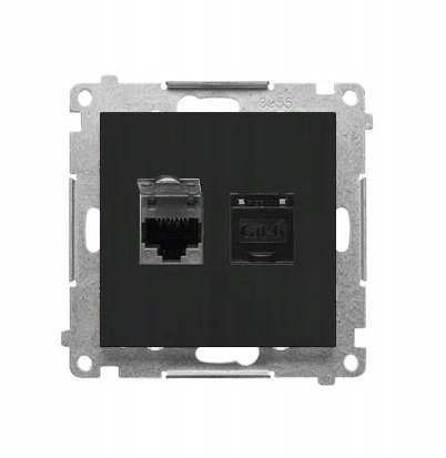 Kontakt-Simon Double RJ45 computer socket category