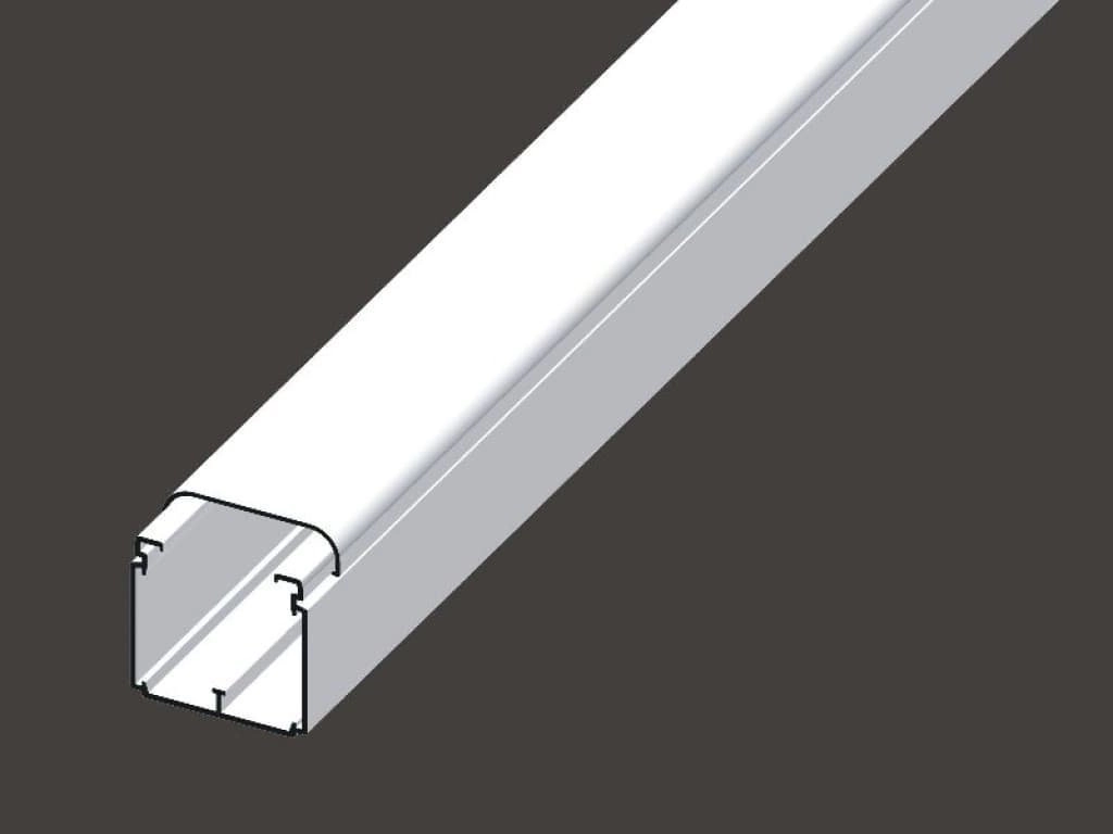Electrical installation channel 60x60mm white EKE